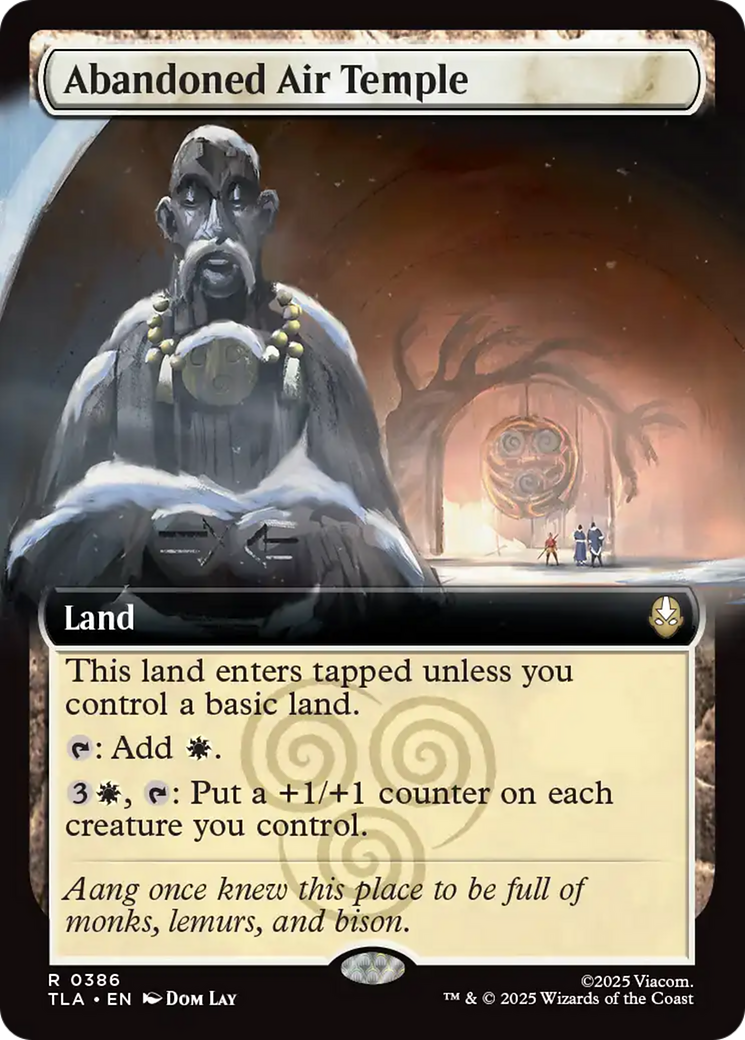 Abandoned Air Temple - Rare Land card from Avatar: The Last Airbender