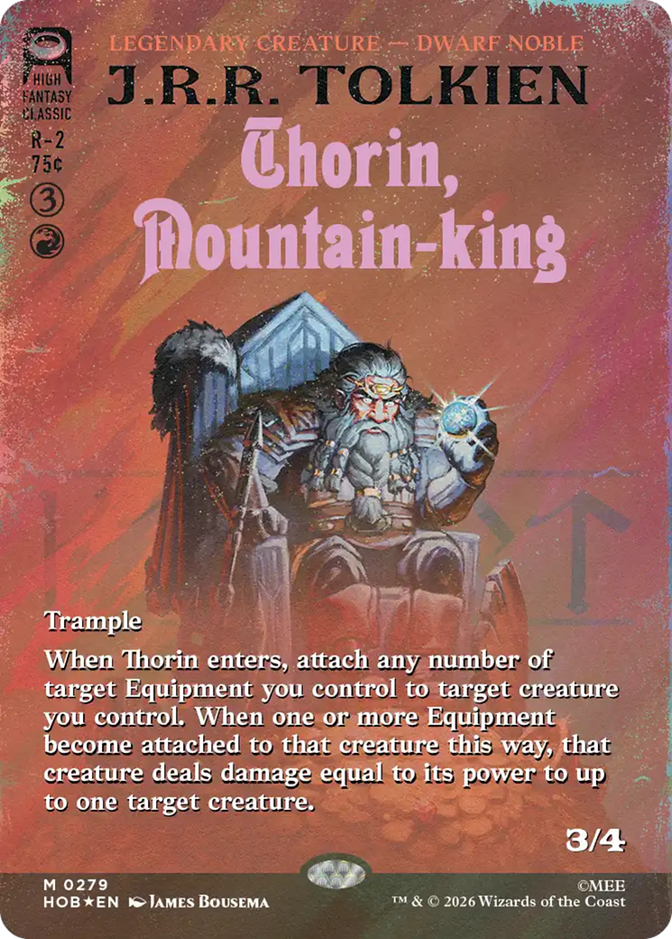 Thorin, Mountain-king - Mythic Legendary Creature — Dwarf Noble card from The Hobbit