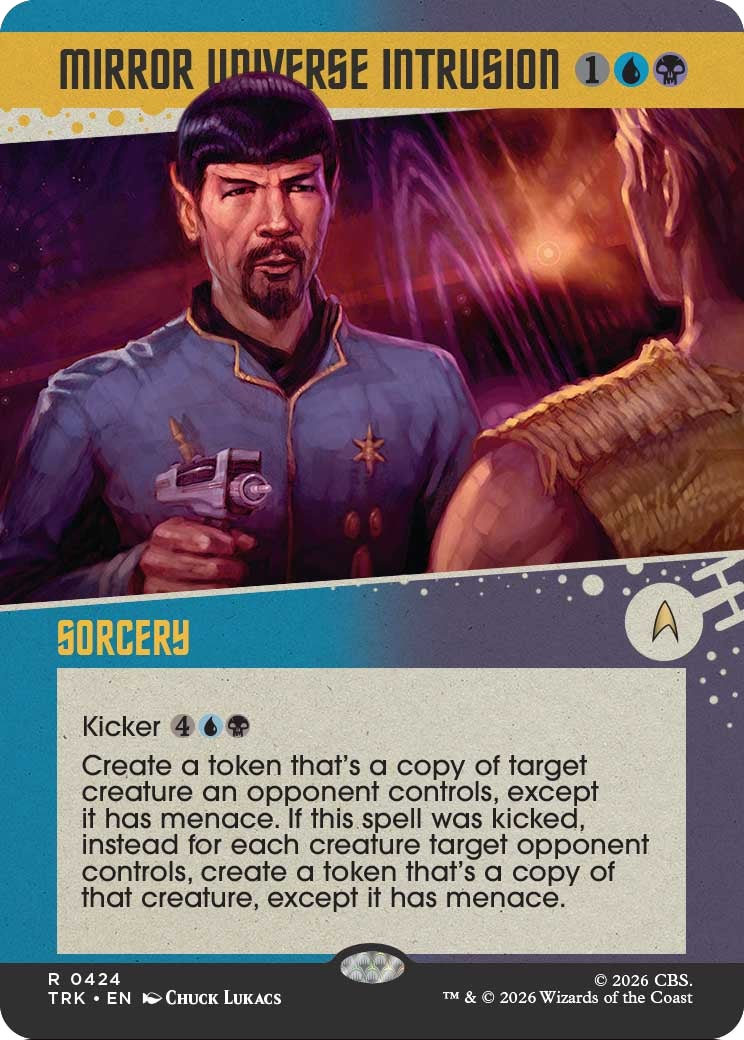Mirror Universe Intrusion - Rare Sorcery card from Star Trek