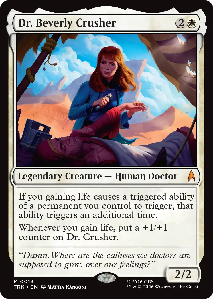 Dr. Beverly Crusher - Mythic Legendary Creature — Human Doctor card from Star Trek
