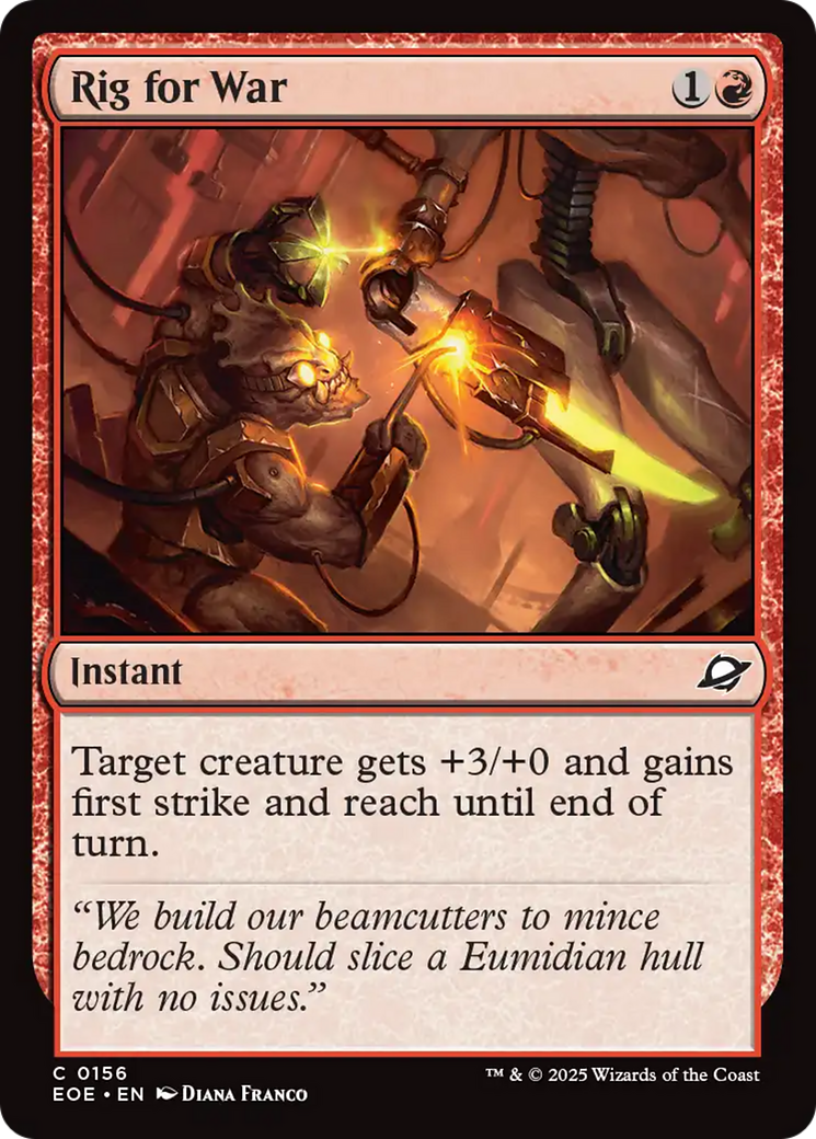 Rig for War - Common Instant card from Edge of Eternities