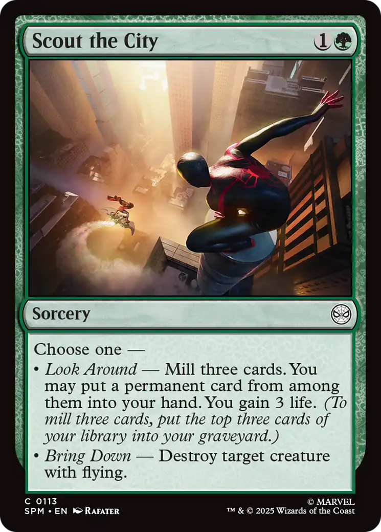 Scout the City - Common Sorcery card from Marvel's Spider-Man