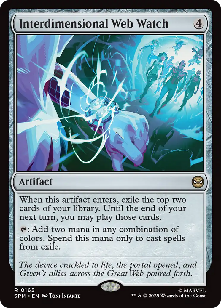 Interdimensional Web Watch - Rare Artifact card from Marvel's Spider-Man