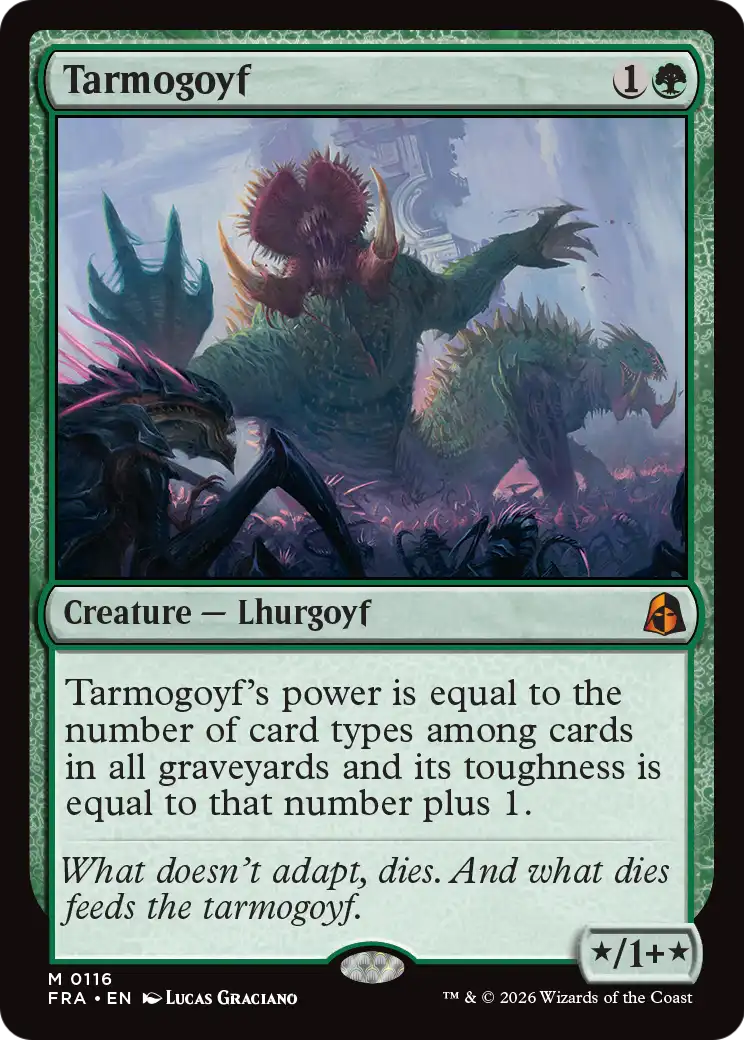 Tarmogoyf - Mythic Creature — Lhurgoyf card from Reality Fracture