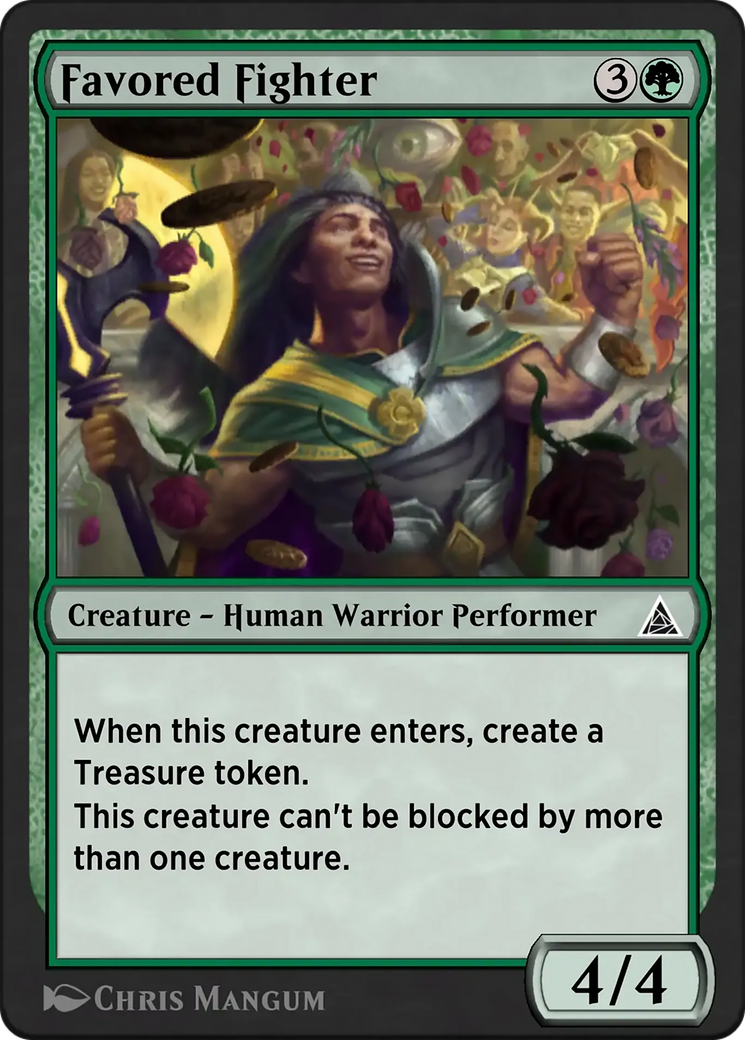 Professional Wrestler - Common Creature — Human Warrior Performer card from Through the Omenpaths