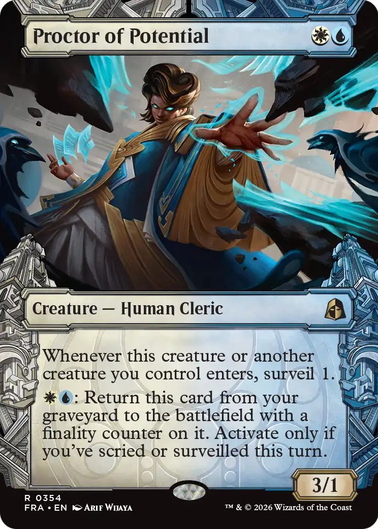Proctor of Potential - Rare Creature — Human Cleric card from Reality Fracture