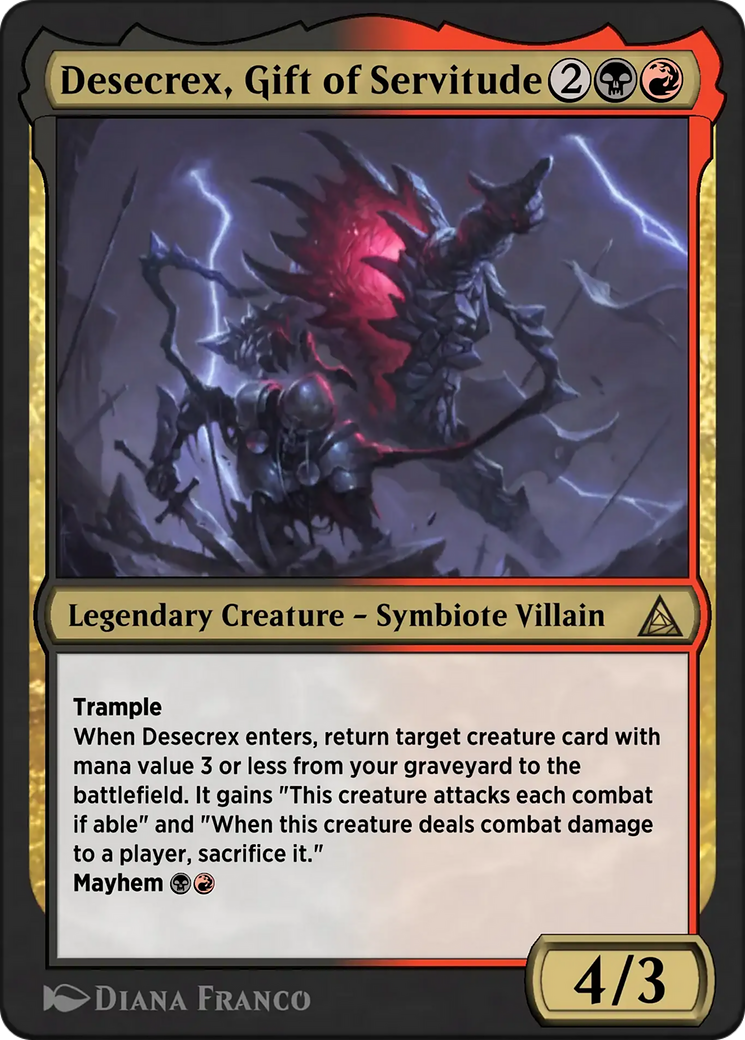 Carnage, Crimson Chaos - Rare Legendary Creature — Symbiote Villain card from Through the Omenpaths