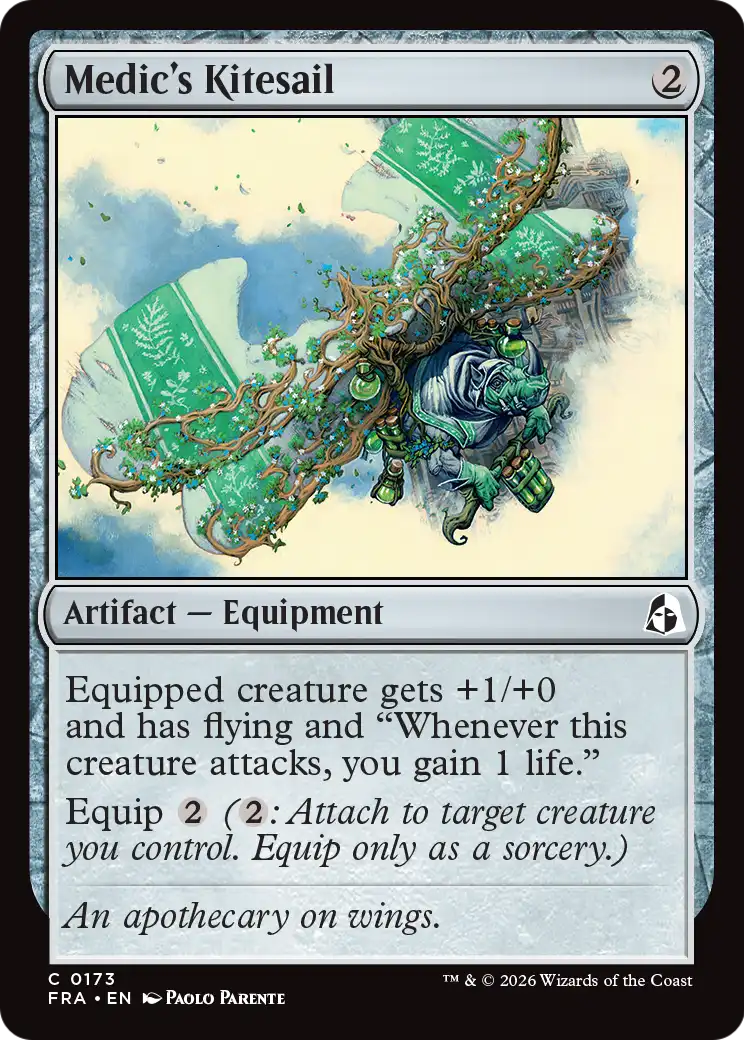 Medic's Kitesail - Common Artifact — Equipment card from Reality Fracture