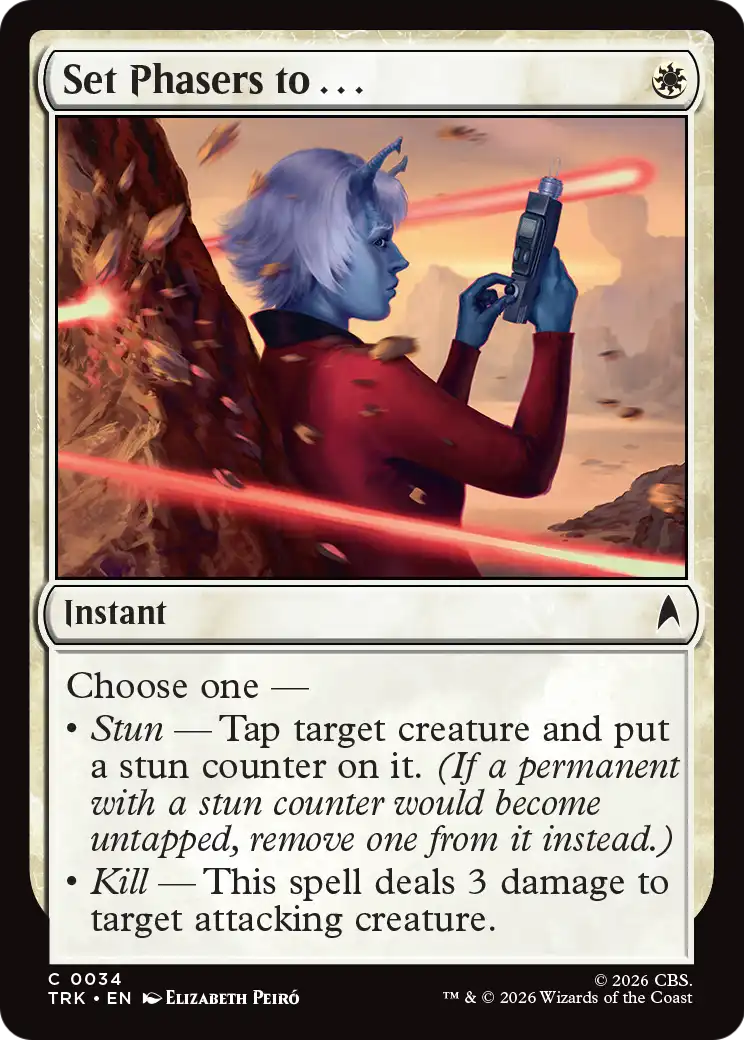 Set Phasers to . . . - Common Instant card from Star Trek