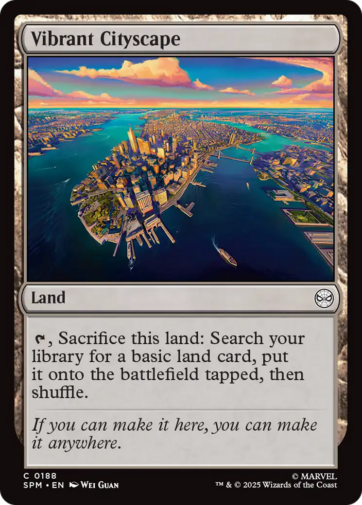 Vibrant Cityscape - Common Land card from Marvel's Spider-Man