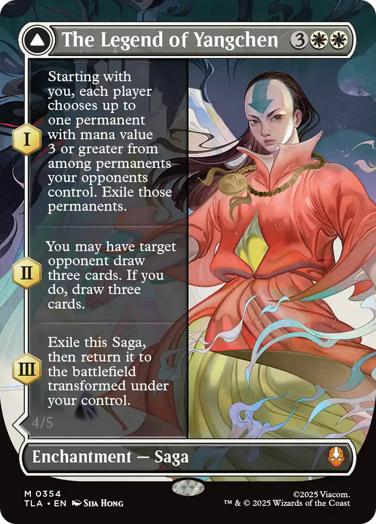 The Legend of Yangchen // Avatar Yangchen - Mythic Enchantment — Saga card from Avatar: The Last Airbender