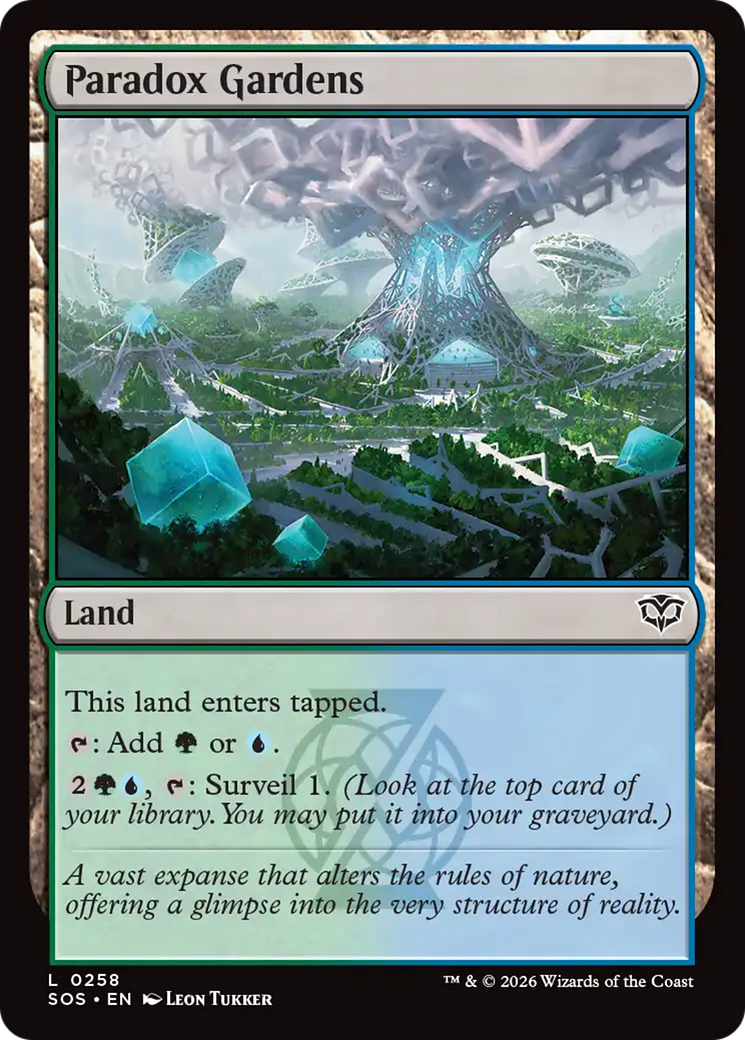 Paradox Gardens - Common Land card from Secrets of Strixhaven