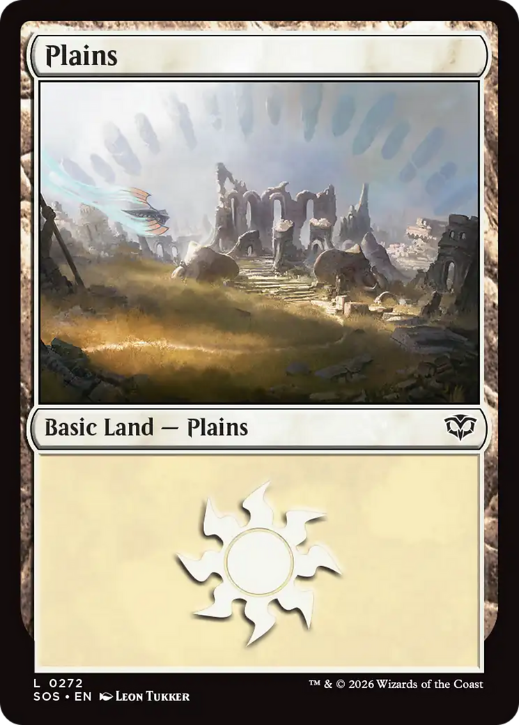 Plains - Common Basic Land — Plains card from Secrets of Strixhaven