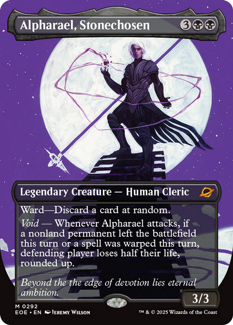 Alpharael, Stonechosen - Mythic Legendary Creature — Human Cleric card from Edge of Eternities