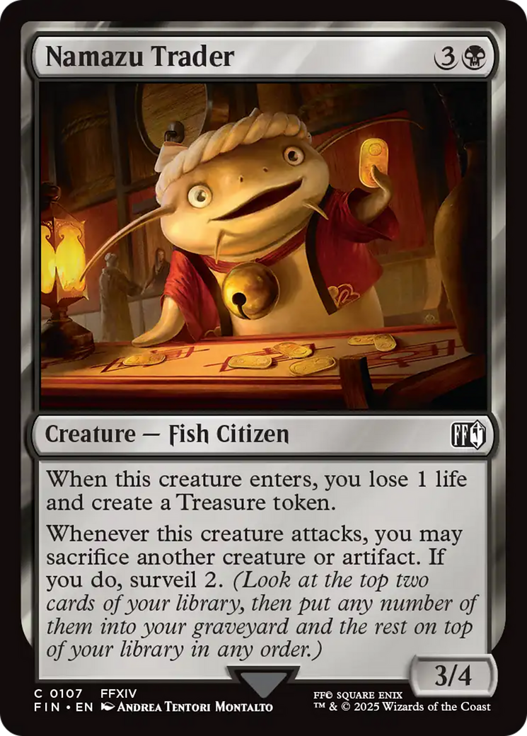 Namazu Trader - Common Creature — Fish Citizen card from Final Fantasy