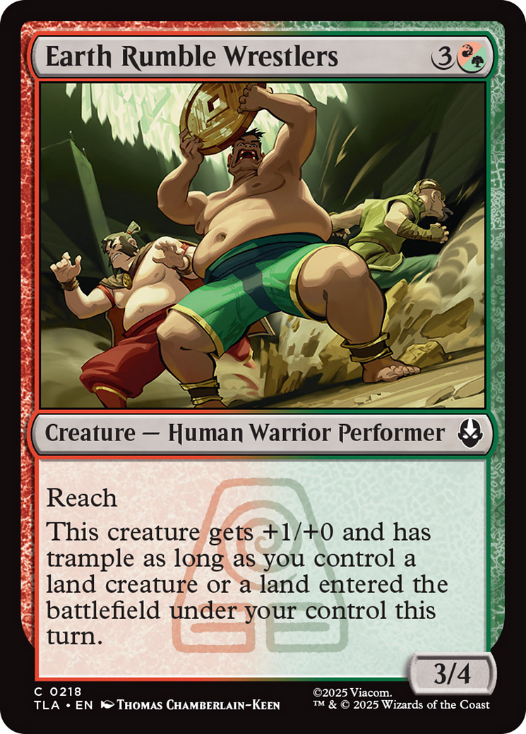 Earth Rumble Wrestlers - Common Creature — Human Warrior Performer card from Avatar: The Last Airbender