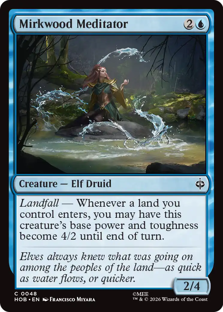 Mirkwood Meditator - Common Creature — Elf Druid card from The Hobbit