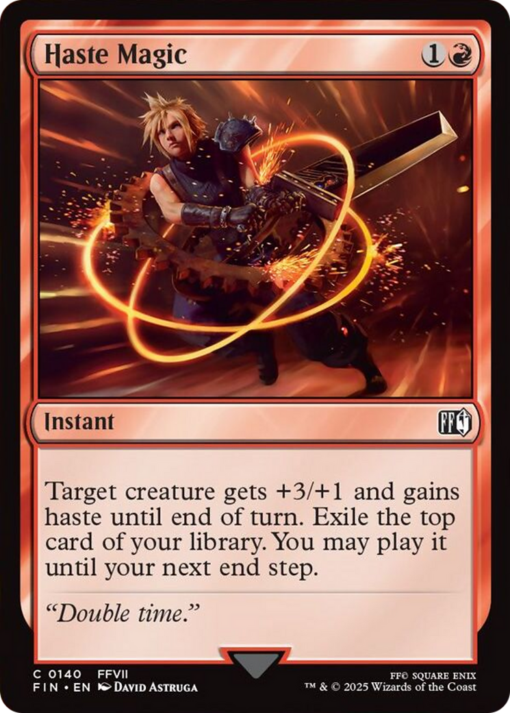Haste Magic - Common Instant card from Final Fantasy