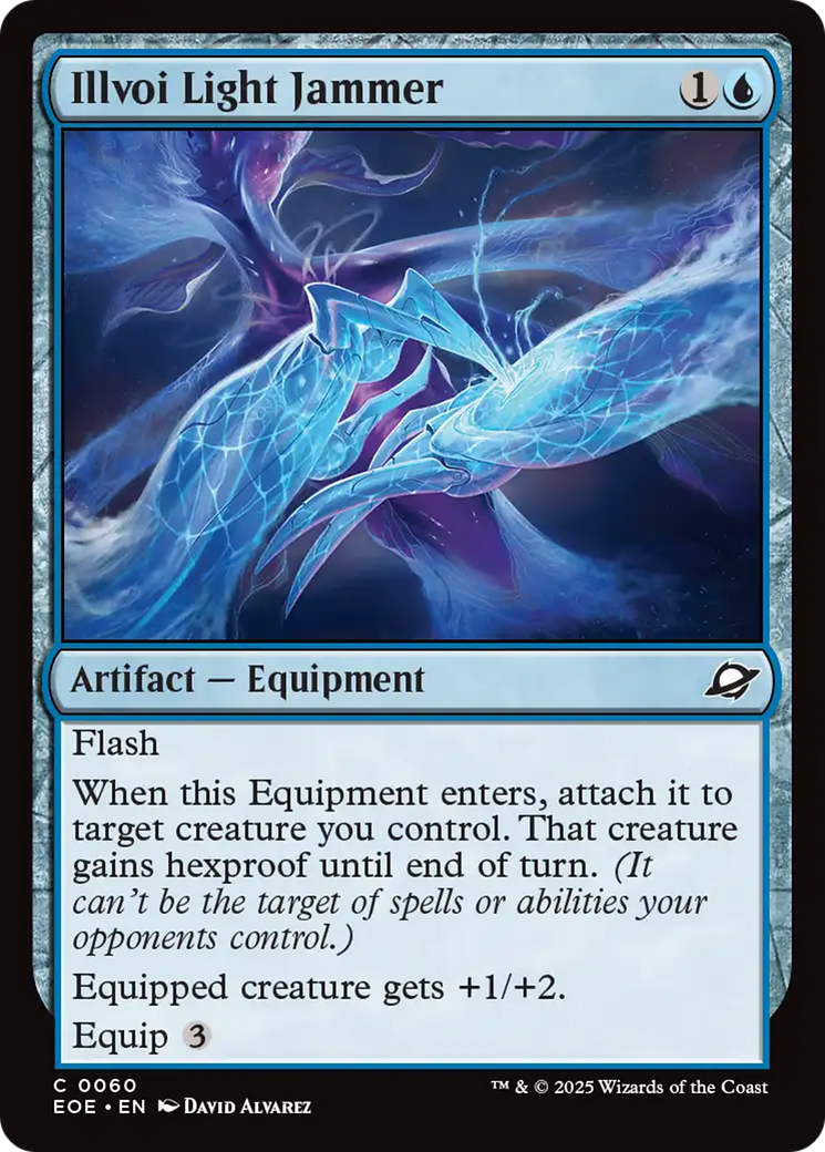 Illvoi Light Jammer - Common Artifact — Equipment card from Edge of Eternities