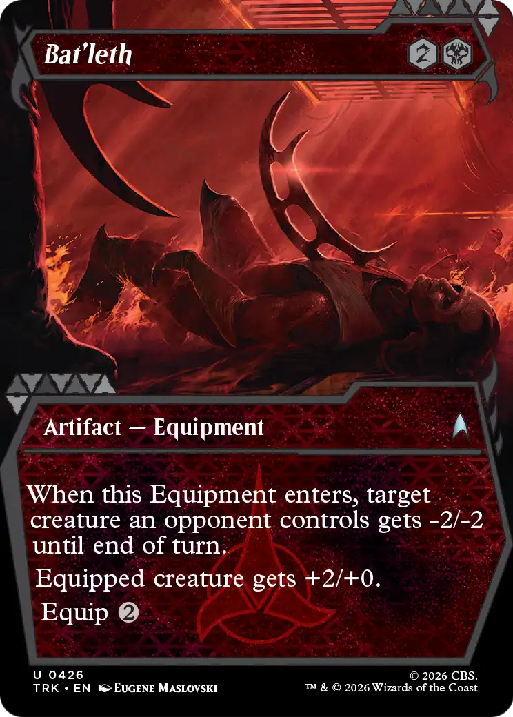 Bat'leth - Uncommon Artifact — Equipment card from Star Trek