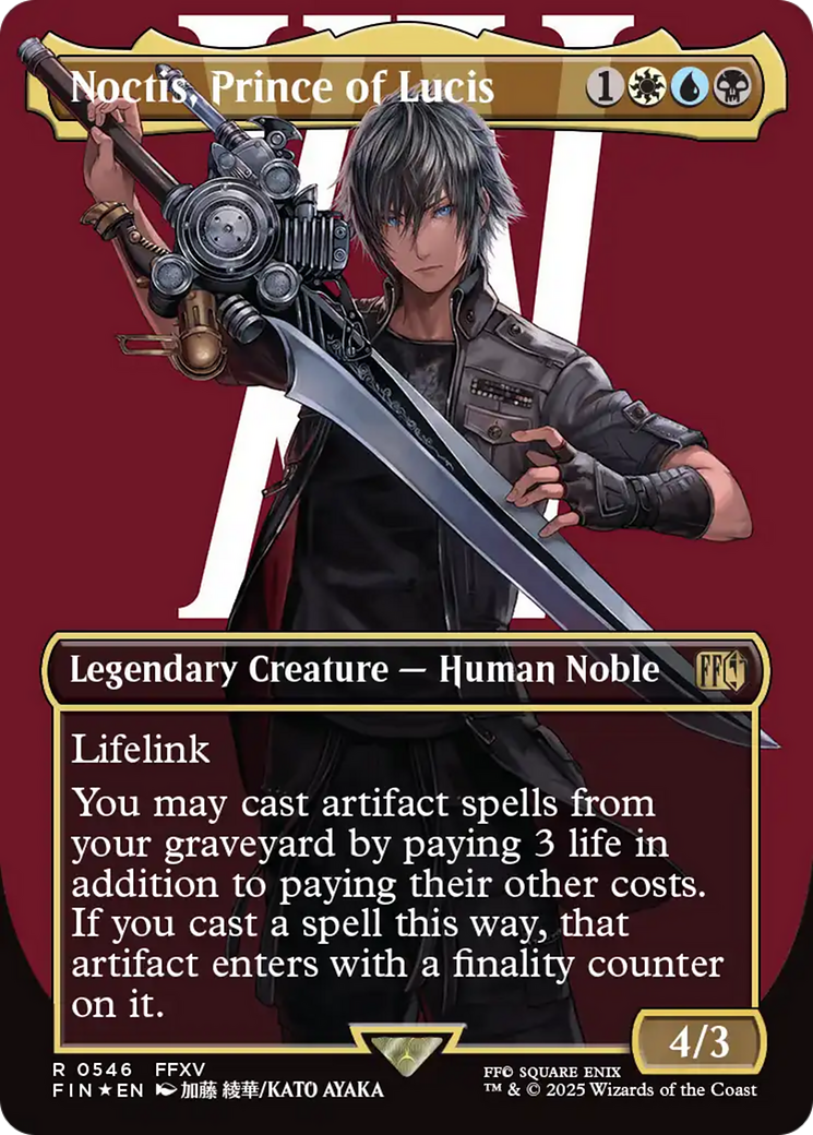 Noctis, Prince of Lucis - Rare Legendary Creature — Human Noble card from Final Fantasy