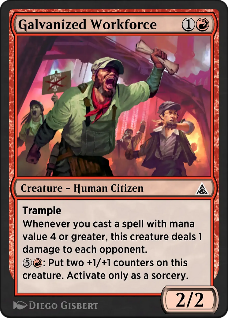 Angry Rabble - Common Creature — Human Citizen card from Through the Omenpaths