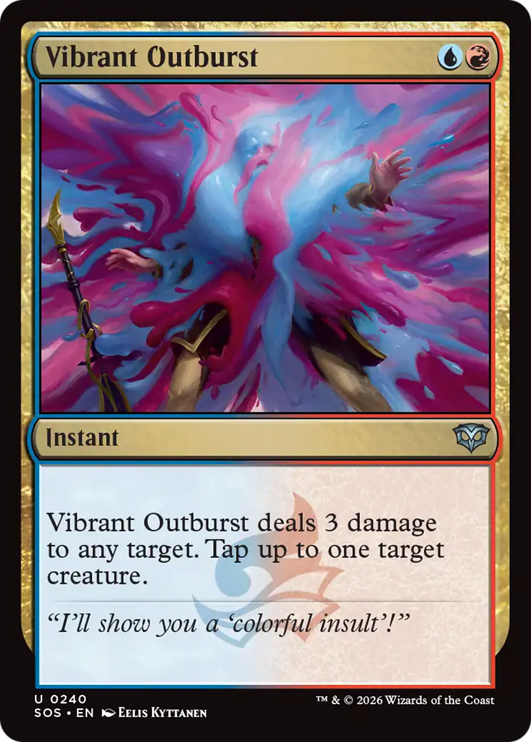 Vibrant Outburst - Uncommon Instant card from Secrets of Strixhaven