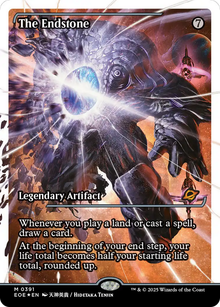 The Endstone - Mythic Legendary Artifact card from Edge of Eternities
