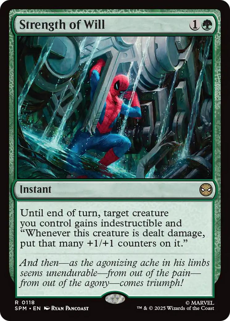 Strength of Will - Rare Instant card from Marvel's Spider-Man