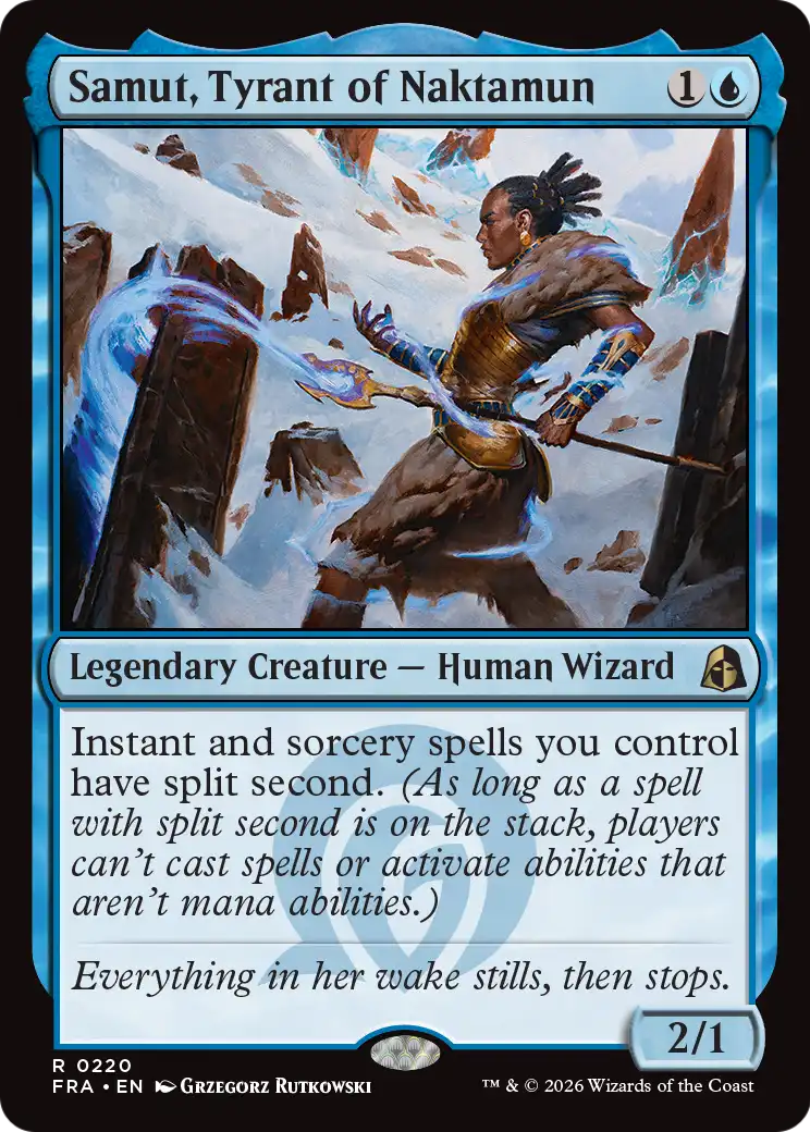 Samut, Tyrant of Naktamun - Rare Legendary Creature — Human Wizard card from Reality Fracture