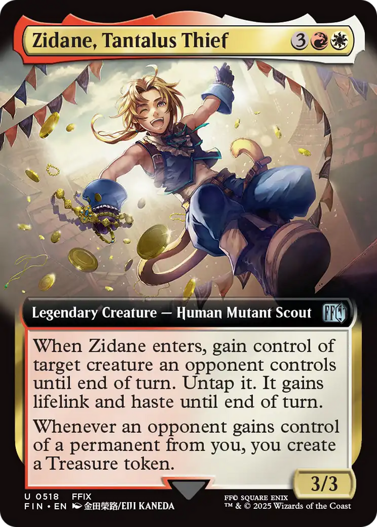 Zidane, Tantalus Thief - Uncommon Legendary Creature — Human Mutant Scout card from Final Fantasy