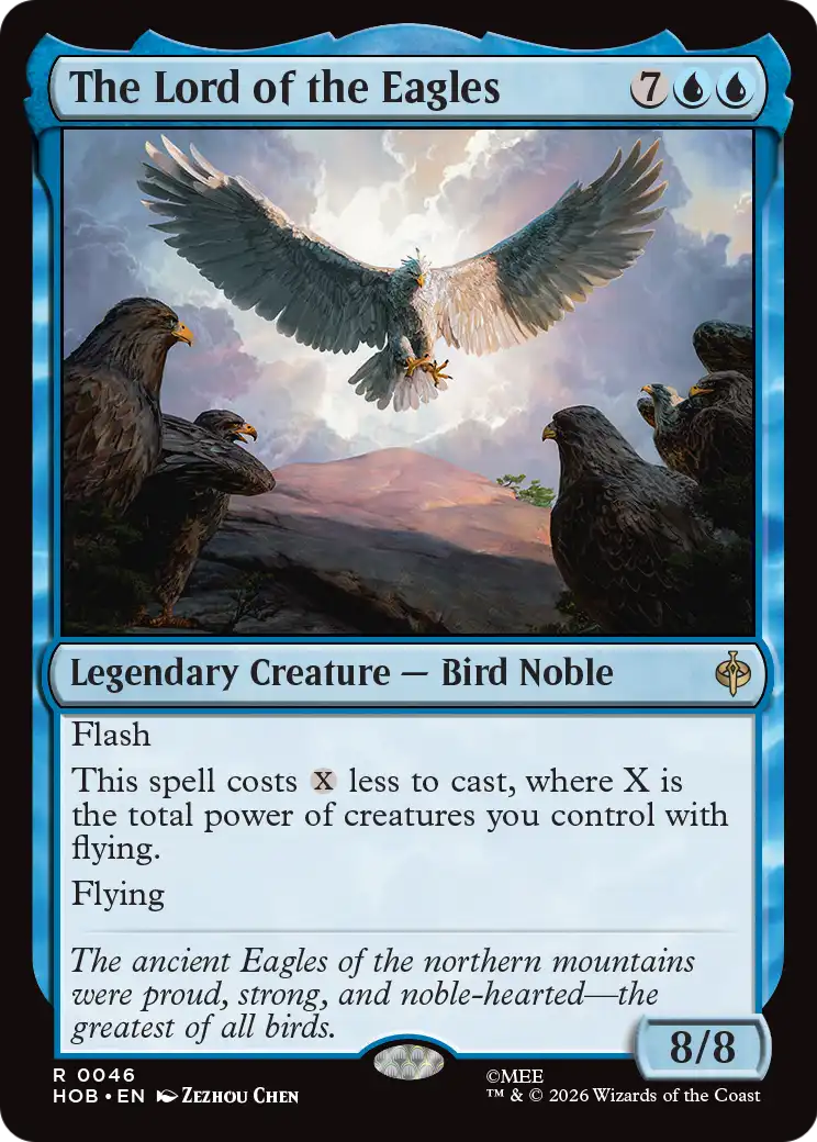 The Lord of the Eagles - Rare Legendary Creature — Bird Noble card from The Hobbit
