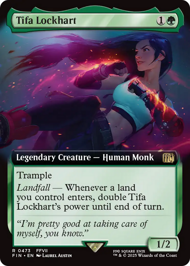 Tifa Lockhart - Rare Legendary Creature — Human Monk card from Final Fantasy