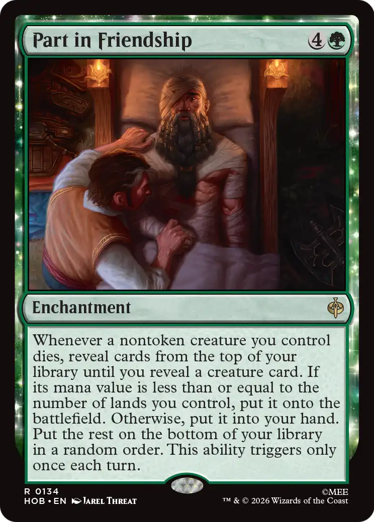 Part in Friendship - Rare Enchantment card from The Hobbit