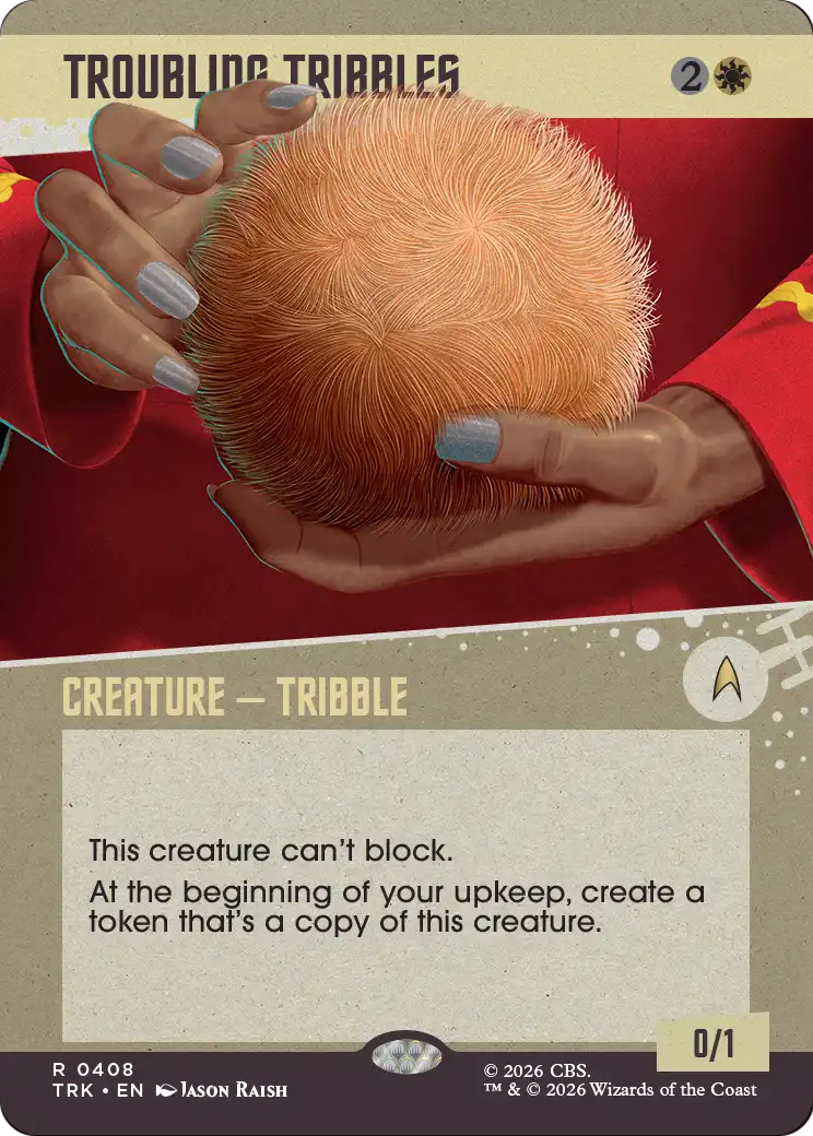 Troubling Tribbles - Rare Creature — Tribble card from Star Trek