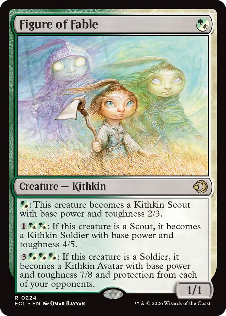 Figure of Fable - Rare Creature — Kithkin card from Lorwyn Eclipsed