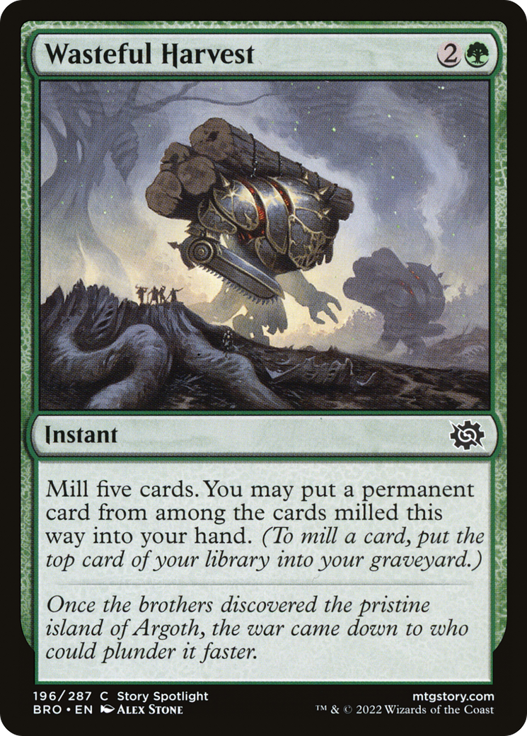 Image of card Wasteful Harvest