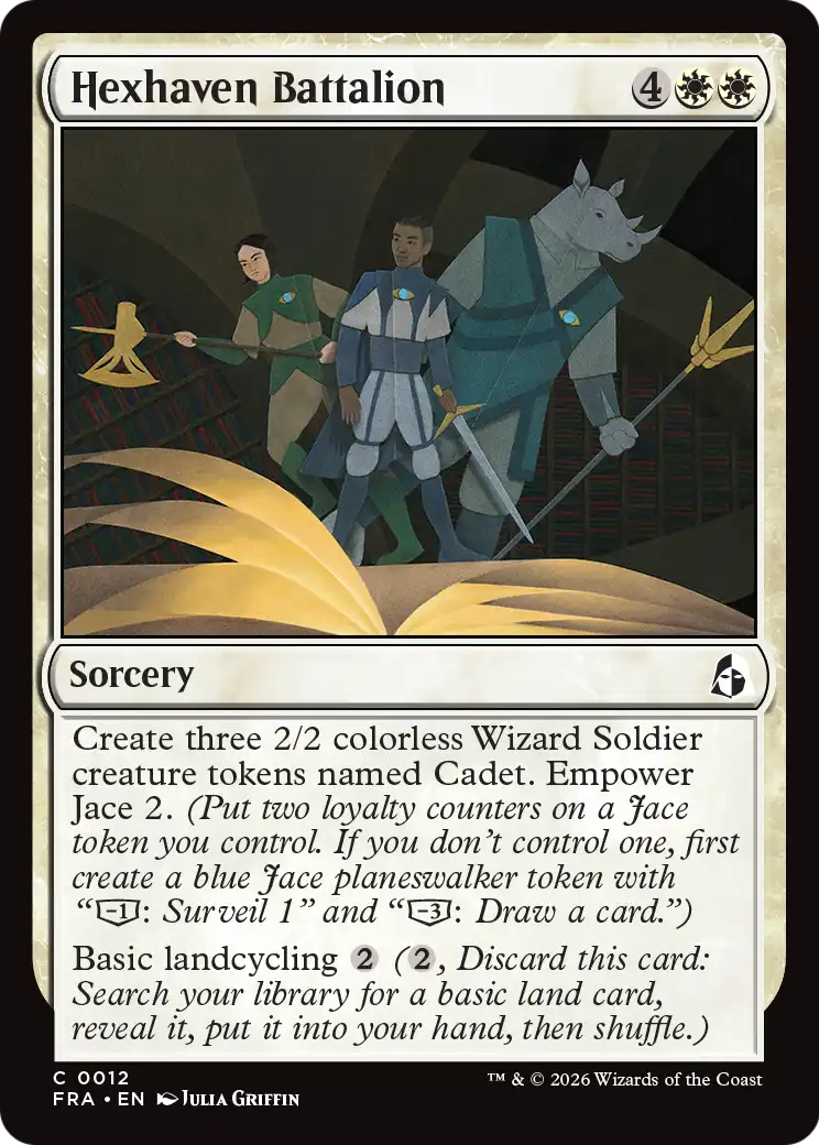 Hexhaven Battalion - Common Sorcery card from Reality Fracture