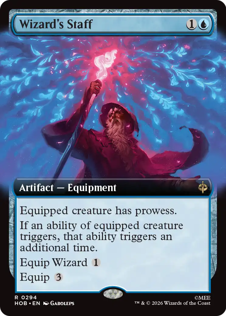 Wizard's Staff - Rare Artifact — Equipment card from The Hobbit