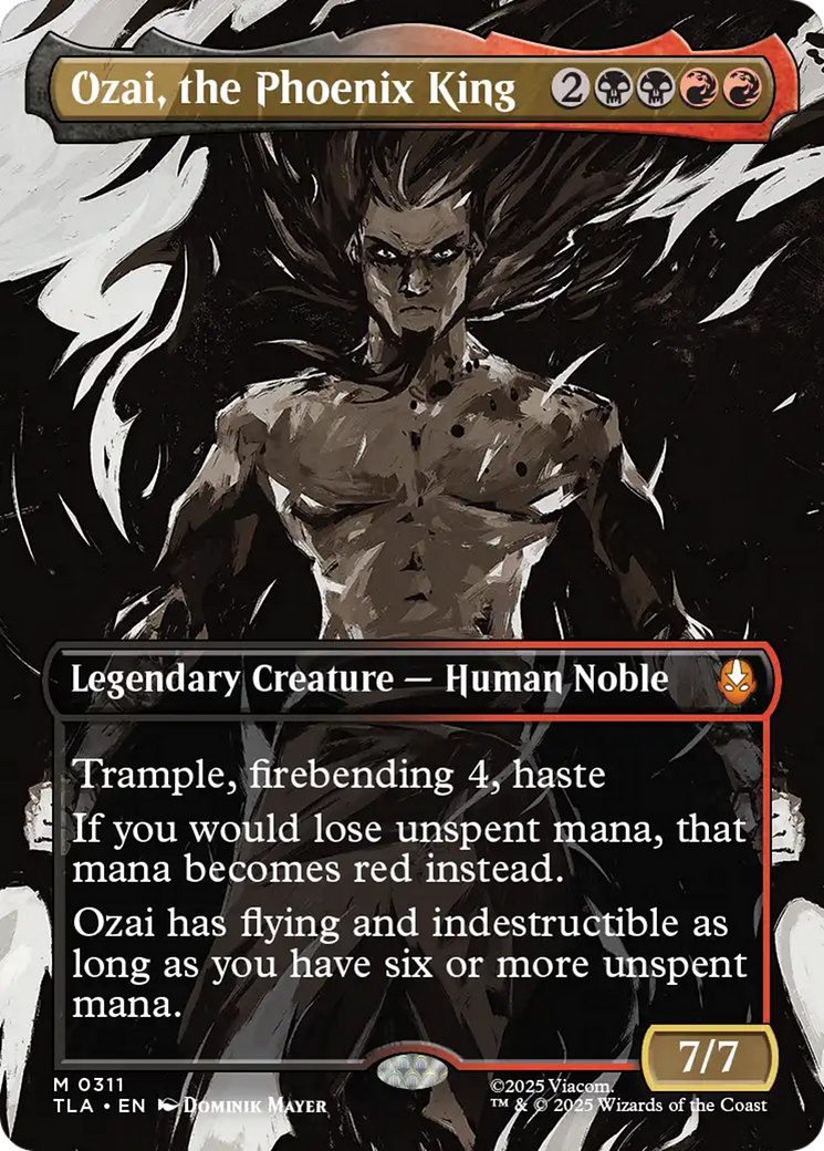 Ozai, the Phoenix King - Mythic Legendary Creature — Human Noble card from Avatar: The Last Airbender