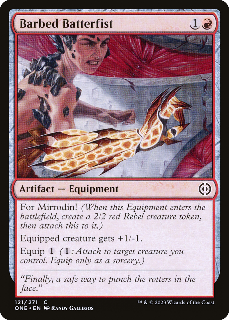 Image of card Barbed Batterfist