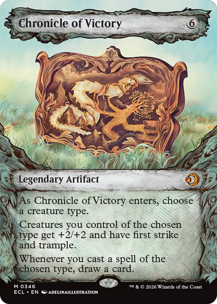 Chronicle of Victory - Mythic Legendary Artifact card from Lorwyn Eclipsed