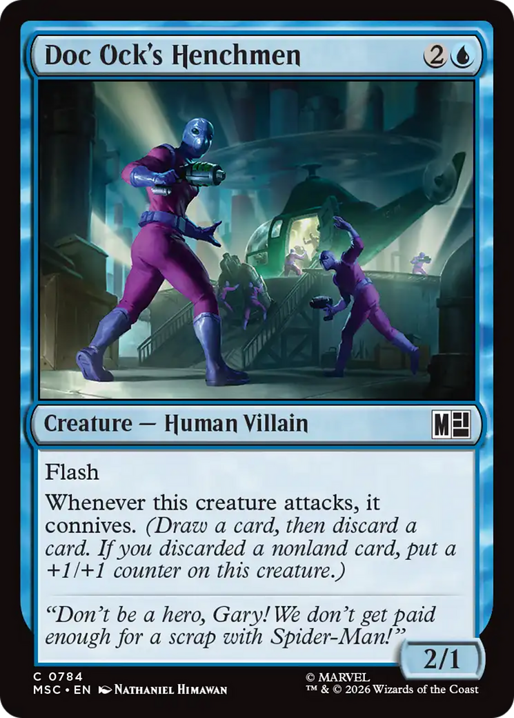 Doc Ock's Henchmen - Common Creature — Human Villain card from Marvel Super Heroes Commander
