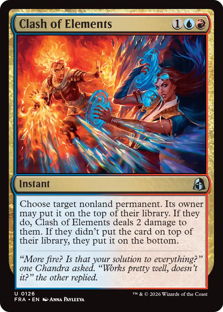 Clash of Elements - Uncommon Instant card from Reality Fracture