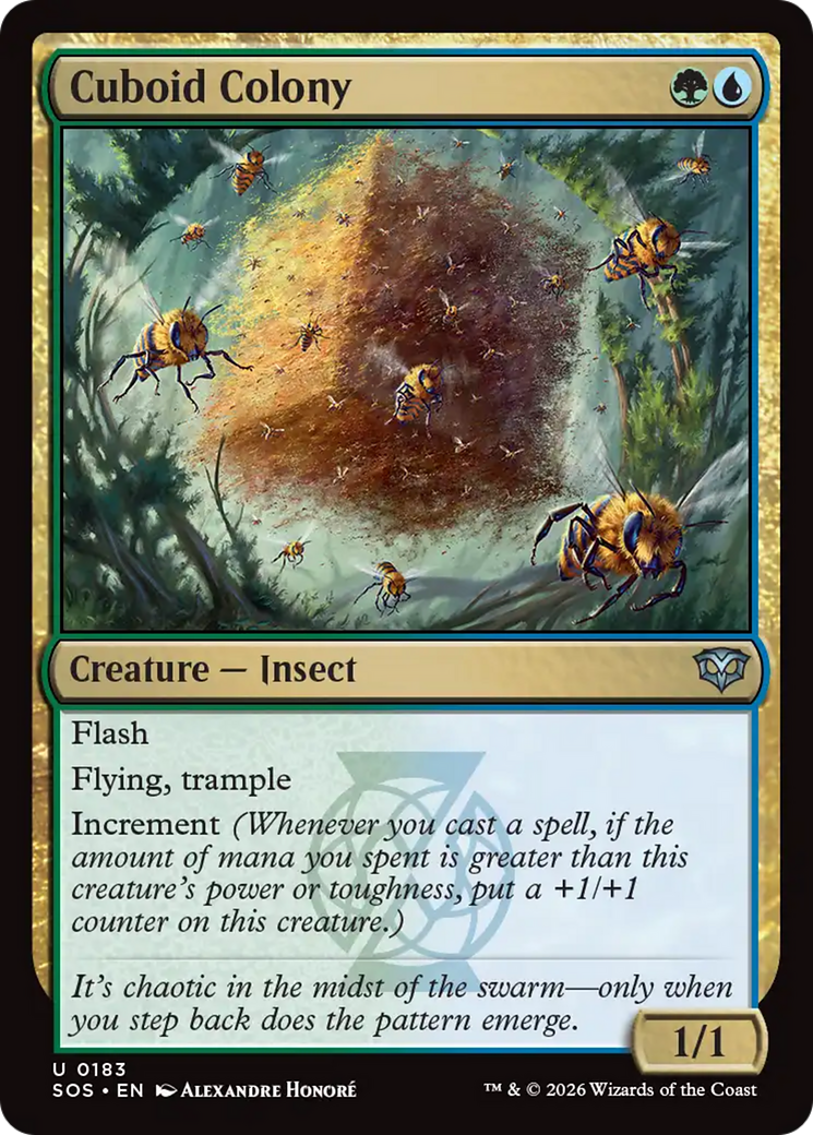 Cuboid Colony - Uncommon Creature — Insect card from Secrets of Strixhaven