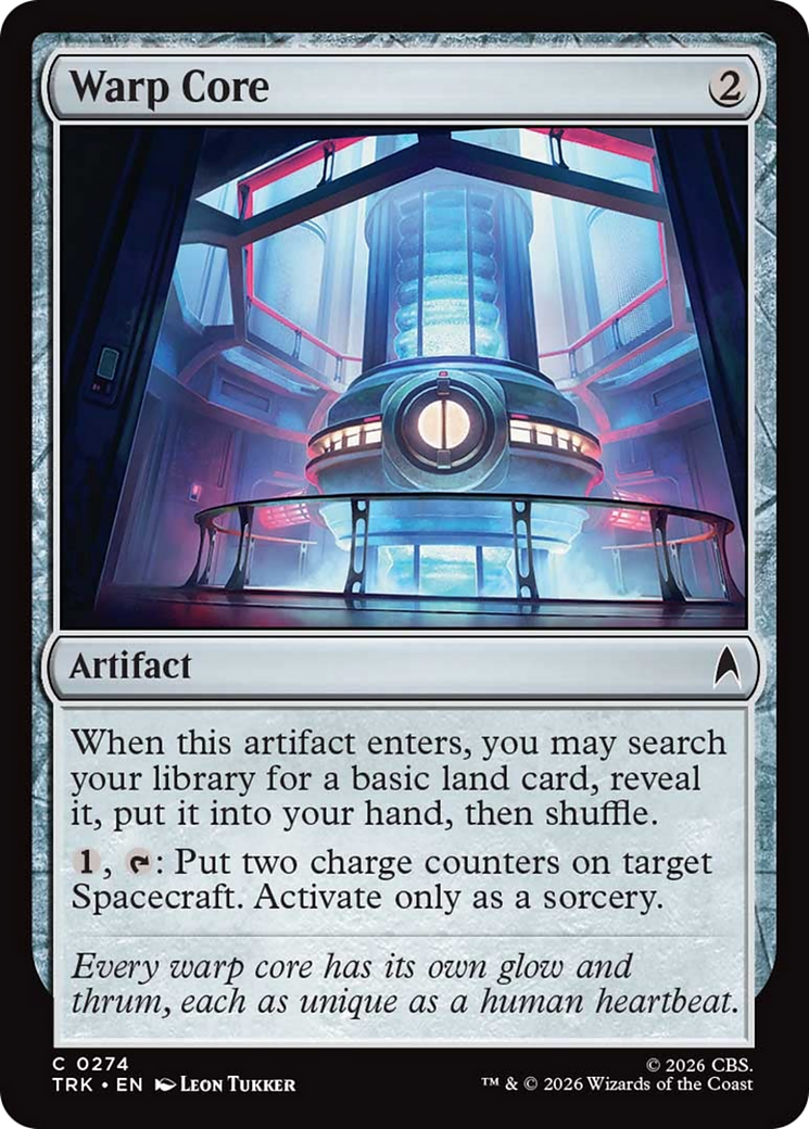 Warp Core - Common Artifact card from Star Trek