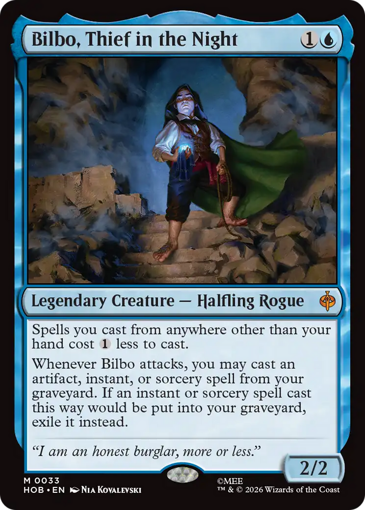 Bilbo, Thief in the Night - Mythic Legendary Creature — Halfling Rogue card from The Hobbit