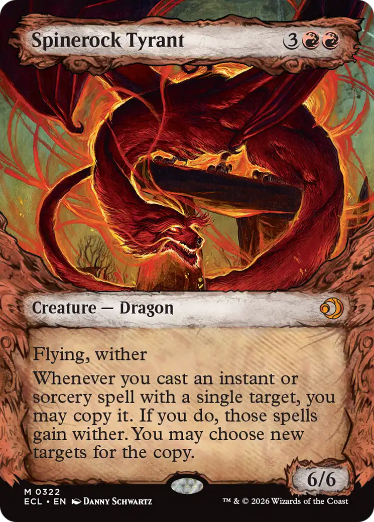 Spinerock Tyrant - Mythic Creature — Dragon card from Lorwyn Eclipsed