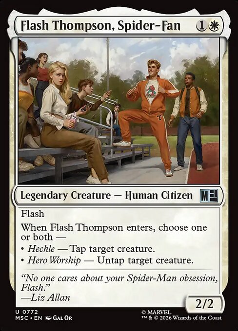 Image of Flash Thompson, Spider-Fan