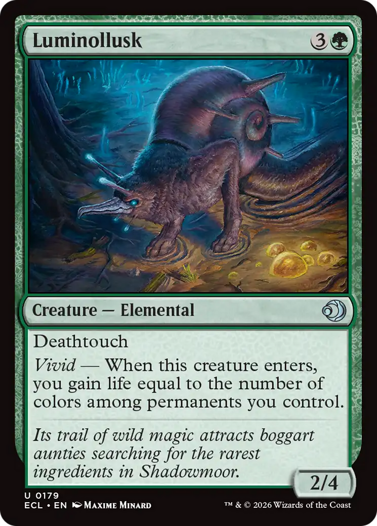 Luminollusk - Uncommon Creature — Elemental card from Lorwyn Eclipsed